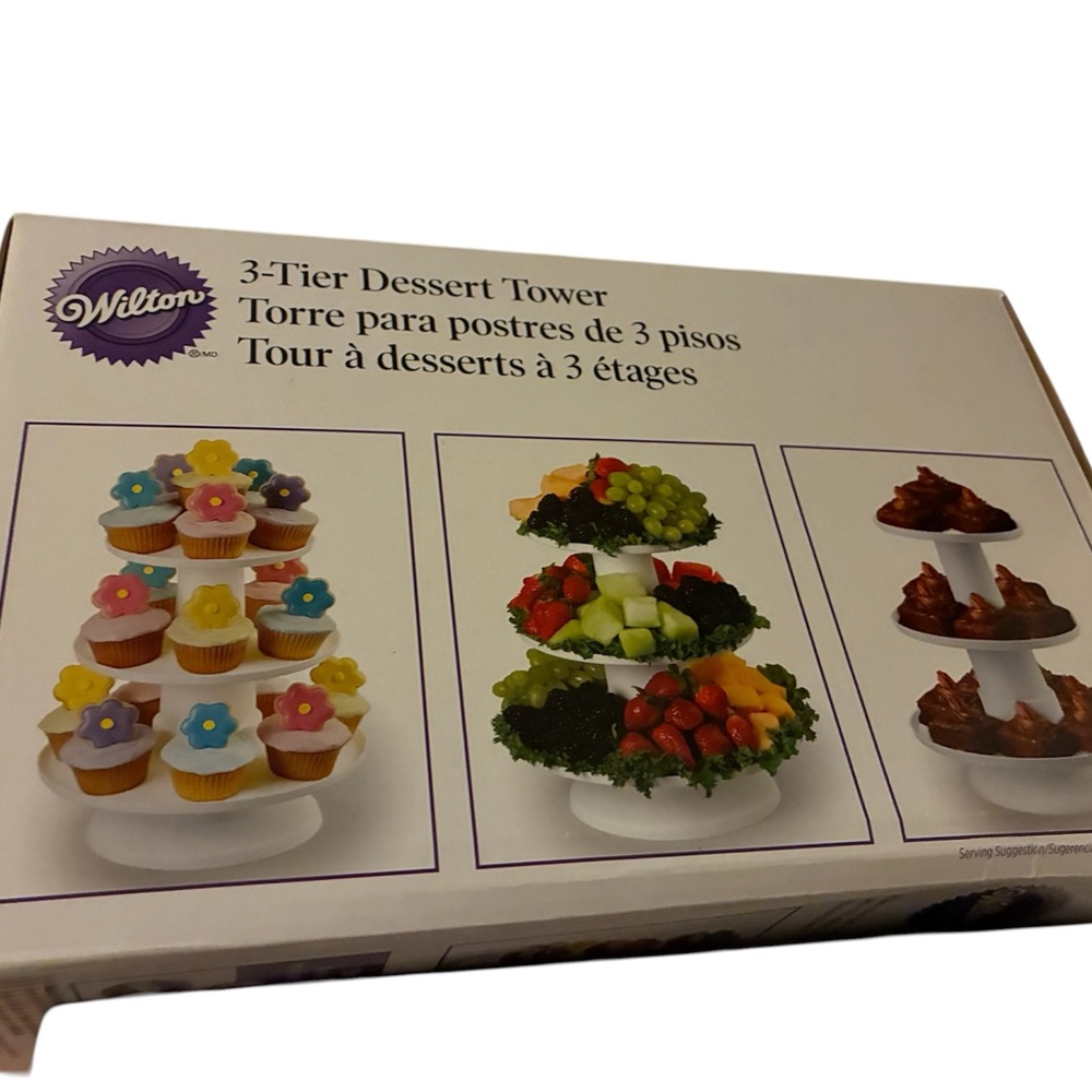 Wilton White 3-Tier Dessert Tower Stand
